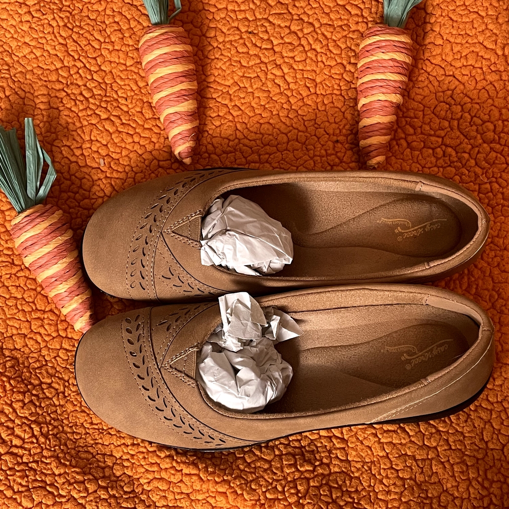 Women's Tan Slip-On Loafers